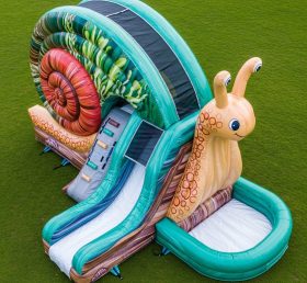 T8-5812 Snail Theme Inflatable Water Slide