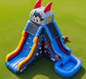 T8-7113 Astro Boy Theme Inflatable Water Slide