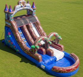 T8-7149 Beauty and the Beast Theme Inflatable Water Slide