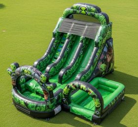 T8-7157 Ben 10 Theme Inflatable Water Slide