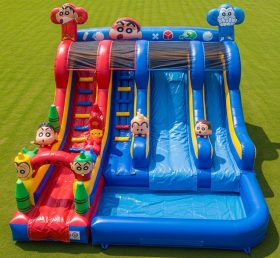 T8-7207 Crayon Shin-chan Theme Inflatable Water Slide