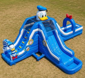 T8-7214 Donald Duck Theme Inflatable Water Slide