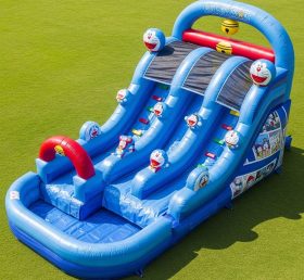 T8-7222 Doraemon Theme Inflatable Water Slide