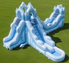 T8-7232 Frozen Theme Inflatable Water Slide