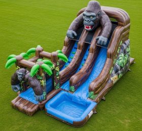 T8-7281 King Kong Theme Inflatable Water Slide