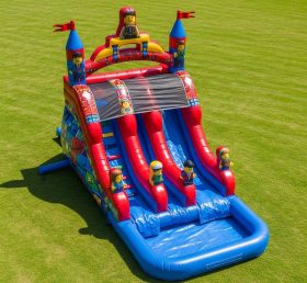 T8-7287 Lego Theme Inflatable Water Slide