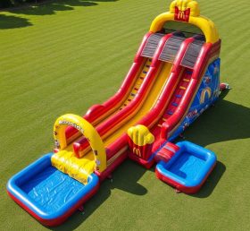 T8-7313 McDonald Theme Inflatable Water Slide