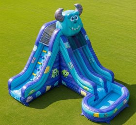T8-7349 Monsters Inc Theme Inflatable Water Slide