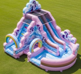 T8-7350 My Little Pony Theme Inflatable Water Slide