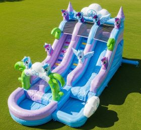 T8-7354 My Little Pony Theme Inflatable Water Slide