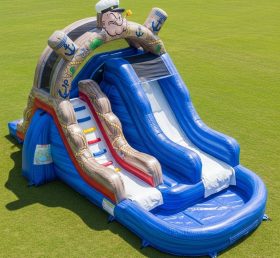 T8-7412 Popeye Theme Inflatable Water Slide