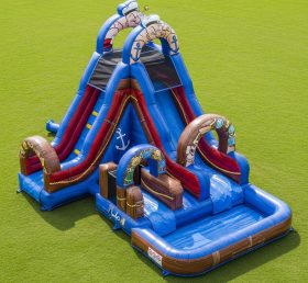 T8-7414 Popeye Theme Inflatable Water Slide