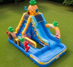 T8-7481 SpongeBob Theme Inflatable Water Slide