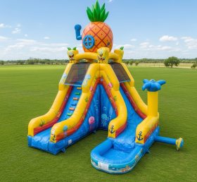 T8-7484 SpongeBob Theme Inflatable Water Slide