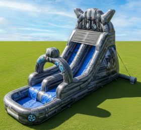 T8-7488 Star Wars Theme Inflatable Water Slide