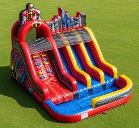 T8-7536 The Incredibles Theme Inflatable Water Slide