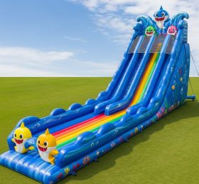 T8-8794 Baby Shark Inflatable Water Slide