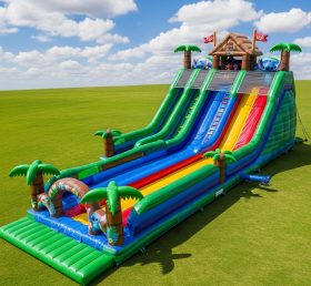 T8-8830 Lilo & Stitch Tropical Inflatable Slide