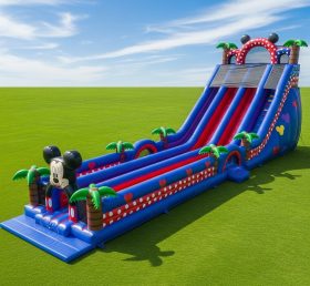 T8-8857 Mickey & Minnie Inflatable Slide
