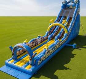 T8-8905 Minions Inflatable Dry Slide