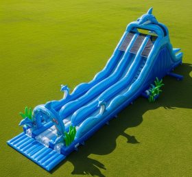 T8-8949 Dolphin Inflatable Water Slide