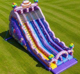 T8-9025 Birthday Theme Inflatable Slide