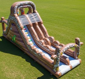 T8-9037 The Flintstones Inflatable Slide