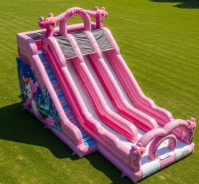 T8-9048 Pink Panther Inflatable Slide