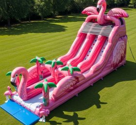 T8-9057 Flamingo Tropical Inflatable Slide