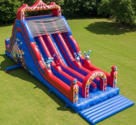 T8-9076 Circus Theme Inflatable Slide