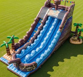 T8-9187 Pirates Inflatable Slide