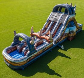 T8-9253 Rhino Savanna Adventure Inflatable Water Slide