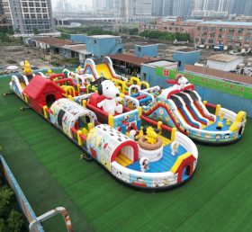 CR2-114 Snoopy Theme Challenging Run Giant Inflatable Obstacle Courses