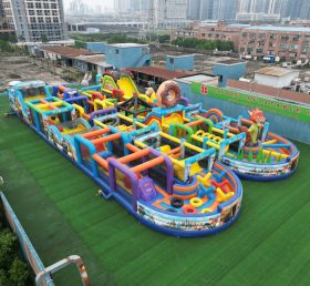 CR2-172 Zootopia Theme Challenging Run Giant Inflatable Obstacle Courses