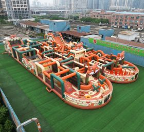CR2-194 Fox Theme Challenging Run Giant Inflatable Obstacle Courses