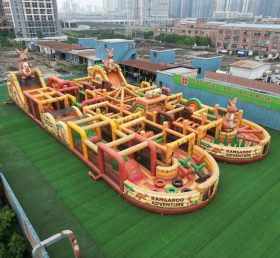 CR2-206 Kangaroo Theme Challenging Run Giant Inflatable Obstacle Courses
