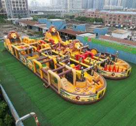 CR2-208 Lion Theme Challenging Run Giant Inflatable Obstacle Courses