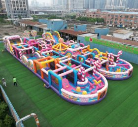 CR2-21 Candy Theme Challenging Run Giant Inflatable Obstacle Courses