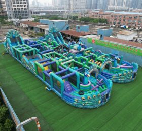 CR2-224 Peacock Theme Challenging Run Giant Inflatable Obstacle Courses