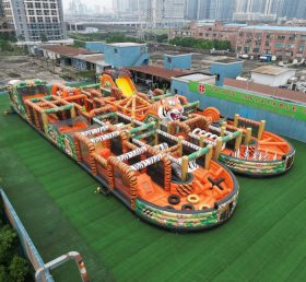 CR2-241 Tiger Theme Challenging Run Giant Inflatable Obstacle Courses