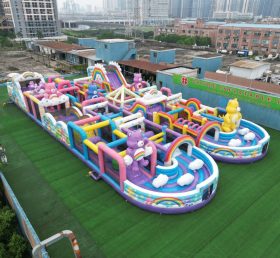 CR2-27 Care Bears Theme Challenging Run Giant Inflatable Obstacle Courses