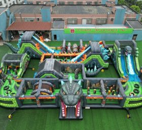CR2-300 Godzilla Theme Challenging Run Giant Inflatable Obstacle Courses