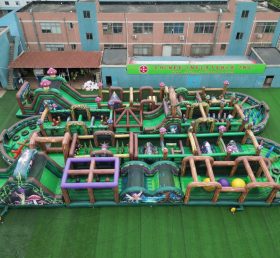 CR2-310 Magic Forest Theme Challenging Run Giant Inflatable Obstacle Courses
