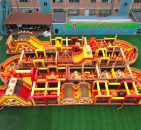 CR2-318 Pizza Theme Challenging Run Giant Inflatable Obstacle Courses