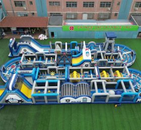 CR2-321 Police Station Theme Challenging Run Giant Inflatable Obstacle Courses