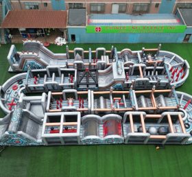 CR2-325 Robot Theme Challenging Run Giant Inflatable Obstacle Courses