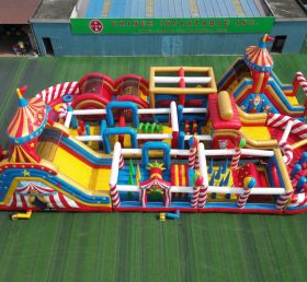 CR2-372 Circus Theme Challenging Run Giant Inflatable Obstacle Courses
