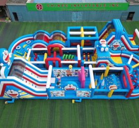 CR2-378 Doraemon Theme Challenging Run Giant Inflatable Obstacle Courses