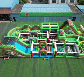 CR2-408 Minecraft Theme Challenging Run Giant Inflatable Obstacle Courses