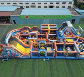 CR2-429 Rusty Rivets Theme Challenging Run Giant Inflatable Obstacle Courses